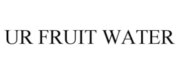 UR FRUIT WATER trademark