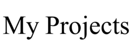 MY PROJECTS trademark
