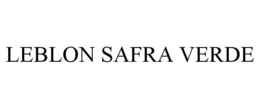 LEBLON SAFRA VERDE trademark
