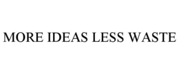 MORE IDEAS LESS WASTE trademark