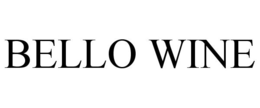 BELLO WINE trademark