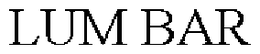 LUM BAR trademark