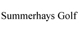 SUMMERHAYS GOLF trademark