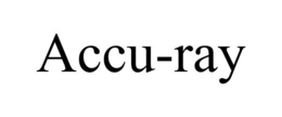 ACCU-RAY trademark