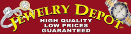 JEWELRY DEPOT INC. HIGH QUALITY LOW PRICES GUARANTEED trademark
