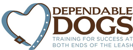 DEPENDABLE DOGS TRAINING FOR SUCCESS ATBOTH ENDS OF THE LEASH trademark