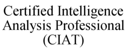 CERTIFIED INTELLIGENCE ANALYSIS PROFESSIONAL (CIAT) trademark