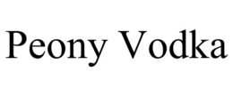 PEONY VODKA trademark