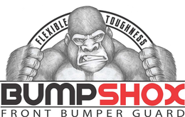 BUMPSHOX FRONT BUMPER GUARD; FLEXIBLE TOUGHNESS trademark