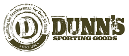D DUNN'S SPORTING GOODS OUTFITTING THE OUTDOORSMAN FOR OVER 50 YEARS ·SINCE 1958· trademark