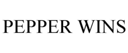 PEPPER WINS trademark