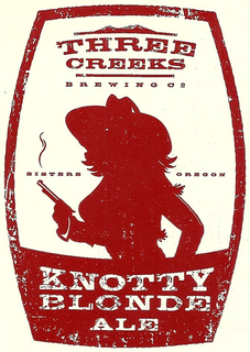THREE CREEKS BREWING CO SISTERS OREGON KNOTTY BLONDE ALE trademark
