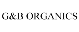 G&B ORGANICS trademark