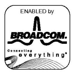 ENABLED BY BROADCOM. CONNECTING EVERYTHING trademark