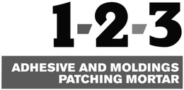 1-2-3 ADHESIVE AND MOLDINGS PATCHING MORTAR trademark