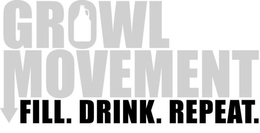 GROWL MOVEMENT FILL. DRINK. REPEAT. trademark