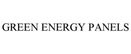 GREEN ENERGY PANELS trademark