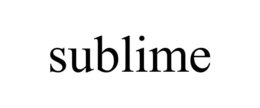 SUBLIME trademark