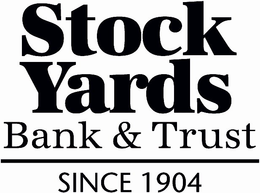 STOCK YARDS BANK & TRUST SINCE 1904 trademark