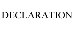 DECLARATION trademark