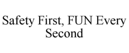 SAFETY FIRST, FUN EVERY SECOND trademark