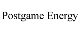 POSTGAME ENERGY trademark