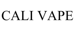 CALI VAPE trademark