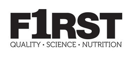 F1RST QUALITY · SCIENCE · NUTRITION trademark