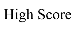 HIGH SCORE trademark