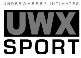 UNDERWHERE? INTIMATES UWX SPORT trademark