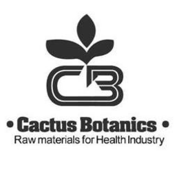 CB · CACTUS BOTANICS · RAW MATERIALS FOR HEALTH INDUSTRY trademark