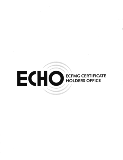 ECHO ECFMG CERTIFICATE HOLDERS OFFICE trademark