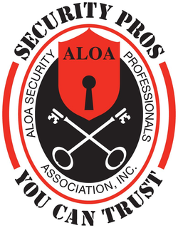 ALOA SECURITY PROFESSIONALS ASSOCIATION INC. SECURITY PROS YOU CAN TRUST ALOA trademark