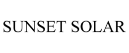 SUNSET SOLAR trademark