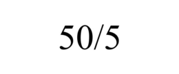 50/5 trademark