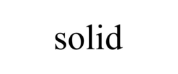 SOLID trademark