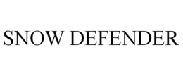 SNOW DEFENDER trademark