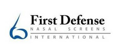 FIRST DEFENSE NASAL SCREENS INTERNATIONAL trademark