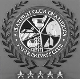A PLATINUM CLUB OF AMERICA 5 STAR PRIVATE CLUB trademark