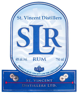 ST. VINCENT DISTILLERS SLR 40% ALC./VOL. RUM 750 ML S.V.D.L PRODUCT OF ST. VINCENT AND THE GRENADINES ST. VINCENT DISTILLERS LTD. trademark