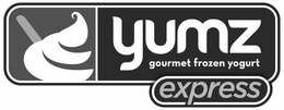 YUMZ GOURMET FROZEN YOGURT EXPRESS trademark