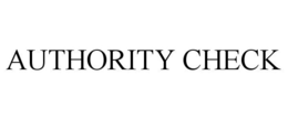 AUTHORITY CHECK trademark