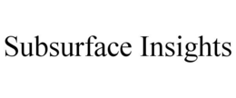 SUBSURFACE INSIGHTS trademark
