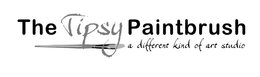 THE TIPSY PAINTBRUSH A DIFFERENT KIND OF ART STUDIO trademark