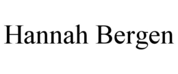HANNAH BERGEN trademark