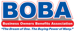 BOBA BUSINESS OWNERS BENEFITS ASSOCIATION "THE DREAM OF ONE. THE BUYING POWER OF MANY." trademark