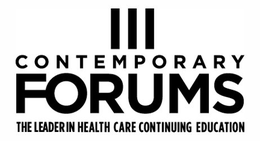 CONTEMPORARY FORUMS THE LEADER IN HEALTH CARE CONTINUING EDUCATION trademark