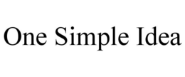 ONE SIMPLE IDEA trademark