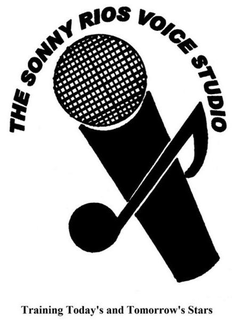 THE SONNY RIOS VOICE STUDIO TRAINING TODAY'S AND TOMORROW'S STARS trademark