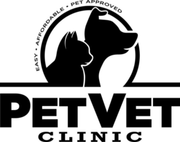 EASY · AFFORDABLE · PET APPROVED PETVETCLINIC trademark